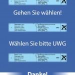 UWG Wahl- Kochbuch